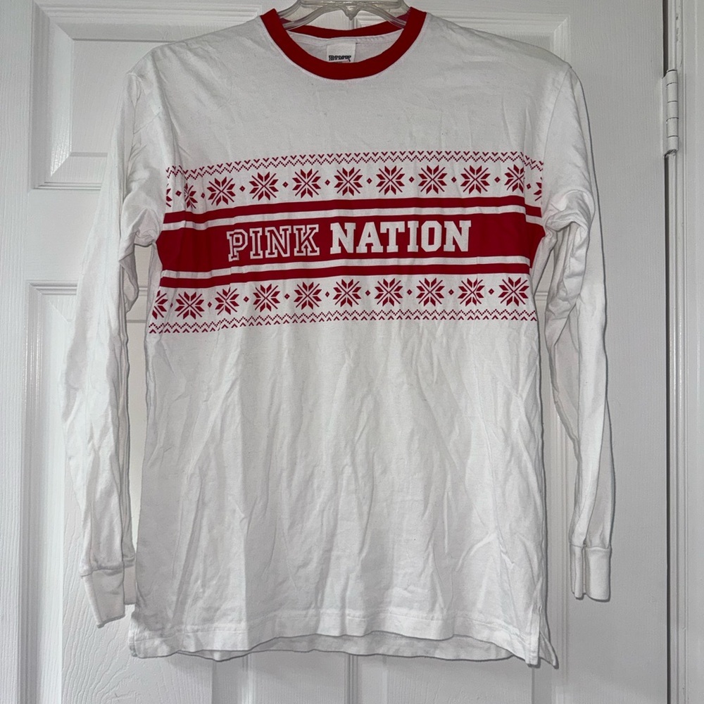 White VS Pink Nation Holiday Shirt! - Picture 2 of 3